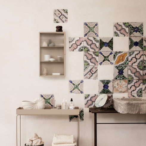 Haze Wall Cabinet Reeded Glass